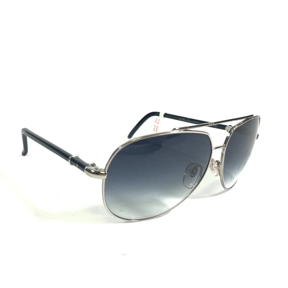 Robert Marc Sunglasses RM 776-364 Blue Silver Round Frames with Blue Lenses